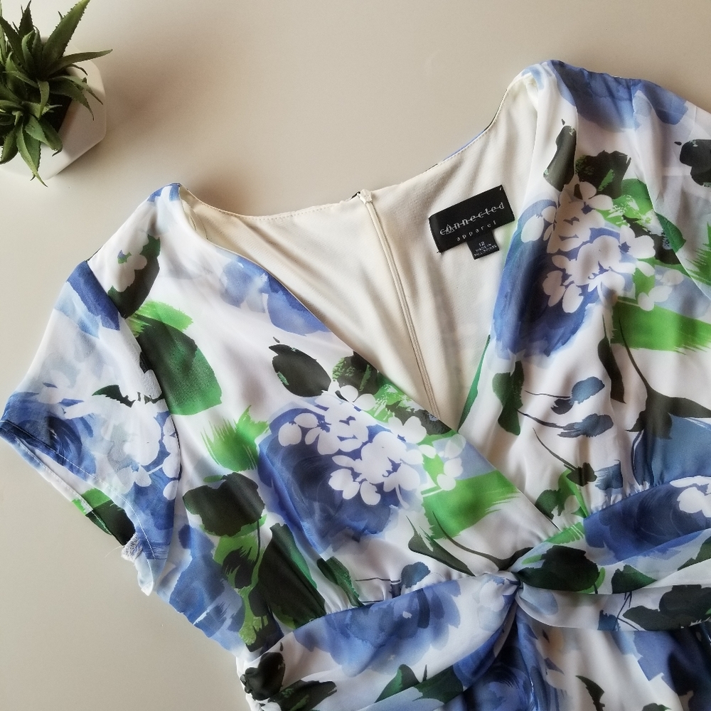 Connected Apparel Women's Short Sleeve Dress, Size